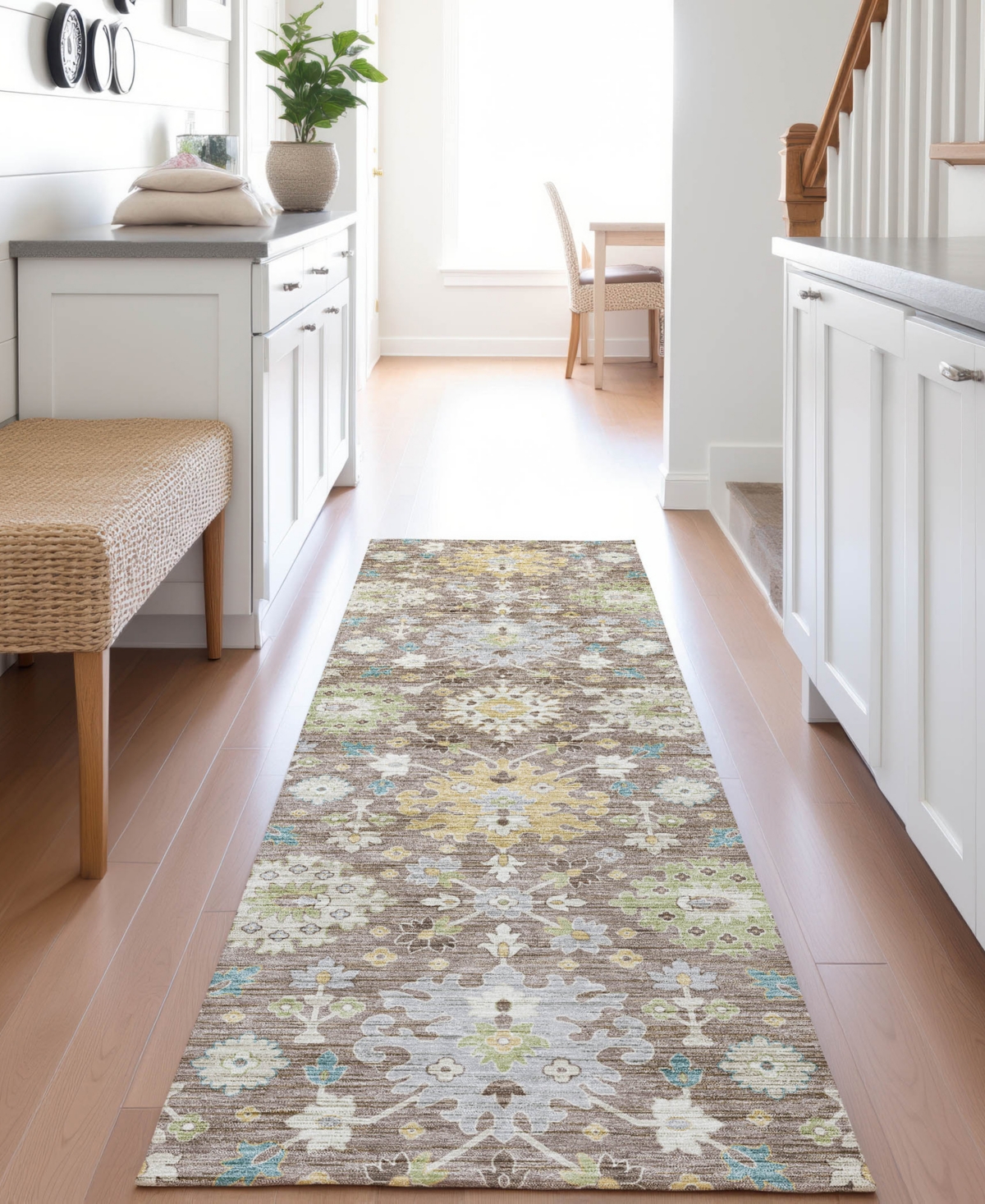 Dalyn Silk Road Sr3 2'3"x7'6" Runner Area Rug In Brown