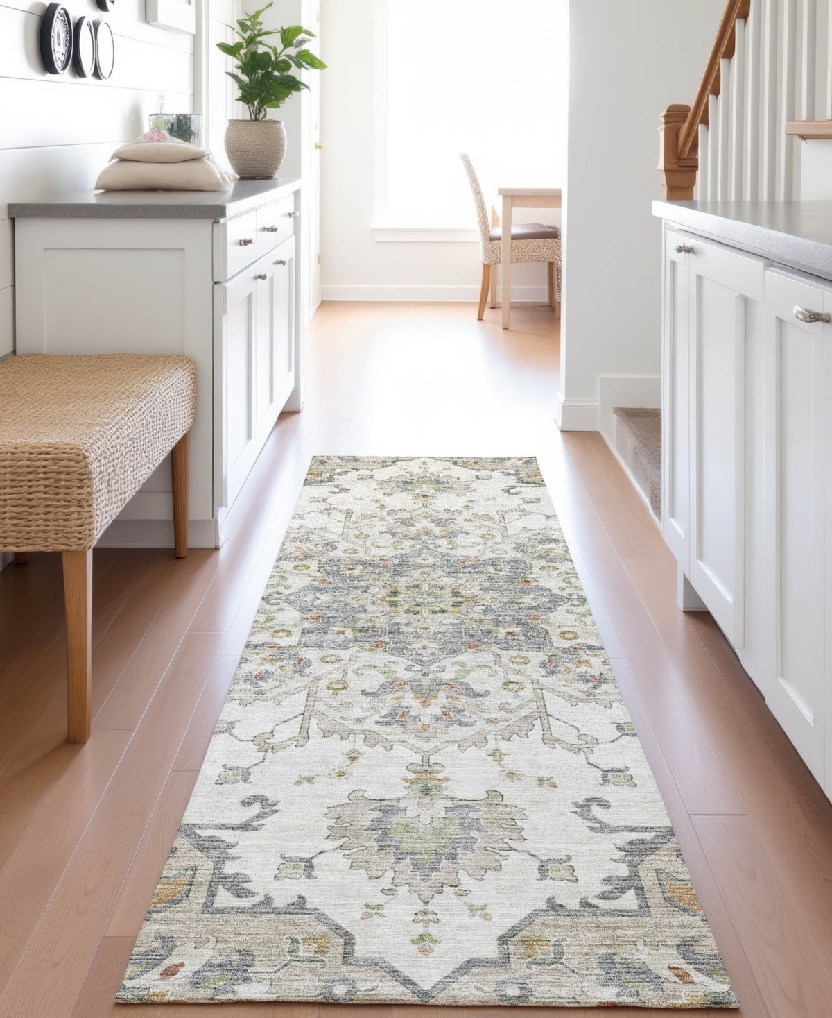Dalyn Silk Road Sr6 2'3"x7'6" Runner Area Rug In Neutral