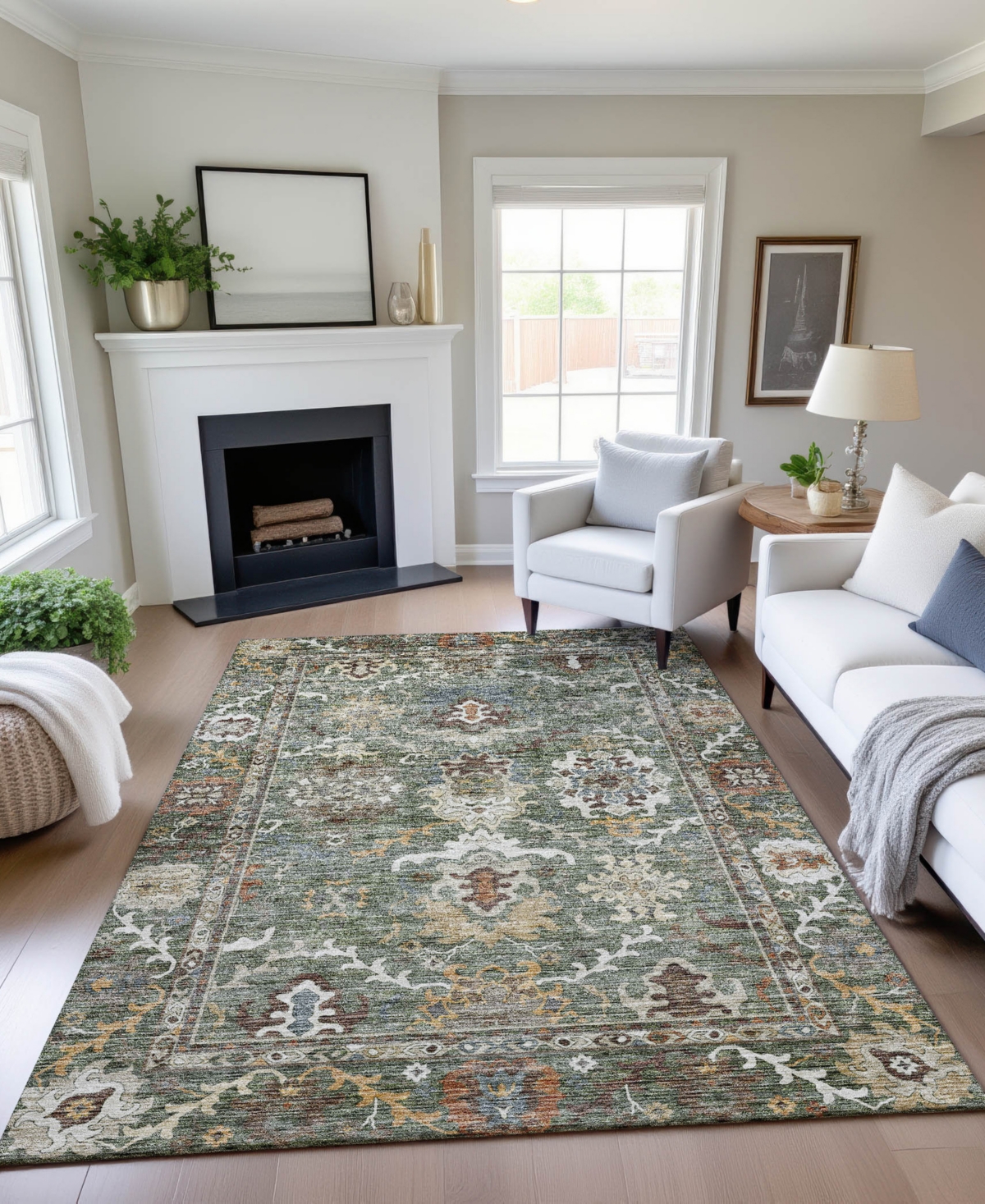 Dalyn Silk Road Sr8 5'x7'6" Area Rug In Multi