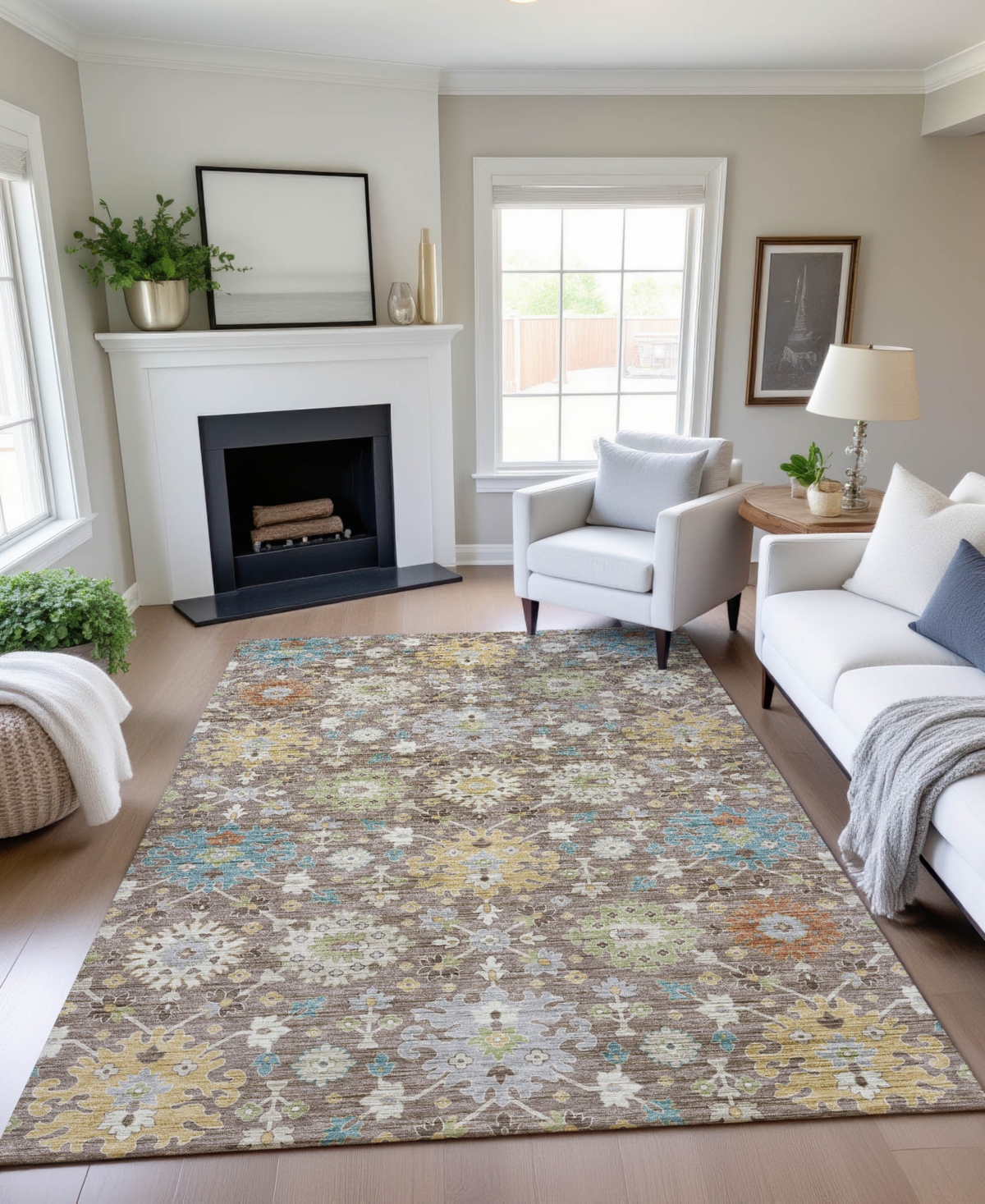 Dalyn Silk Road Sr3 6'6"x9'6" Area Rug In Multi