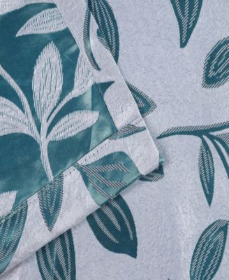 Modern Leaves Room Darkening Grommet Top Curtain Panels, 42" x 96" (Set of 2)