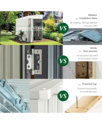 6'x8' Lean to Shed Outdoor Storage Shed