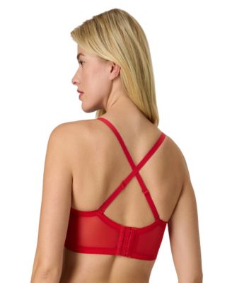 Women's Pure Comfort Lace & Mesh Longline Wireless Bralette DM1188