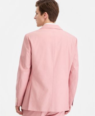 Men's Modern-Fit TH Flex Stretch Chambray Suit Separates Jacket