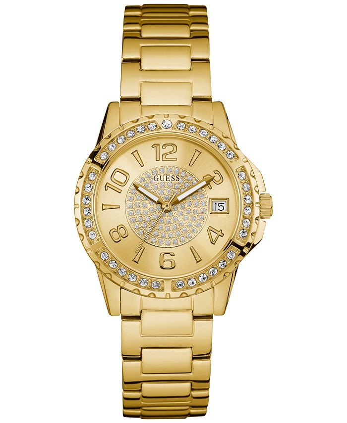 GUESS - Women's Gold-Tone Stainless Steel Bracelet Watch 36mm U0779L2