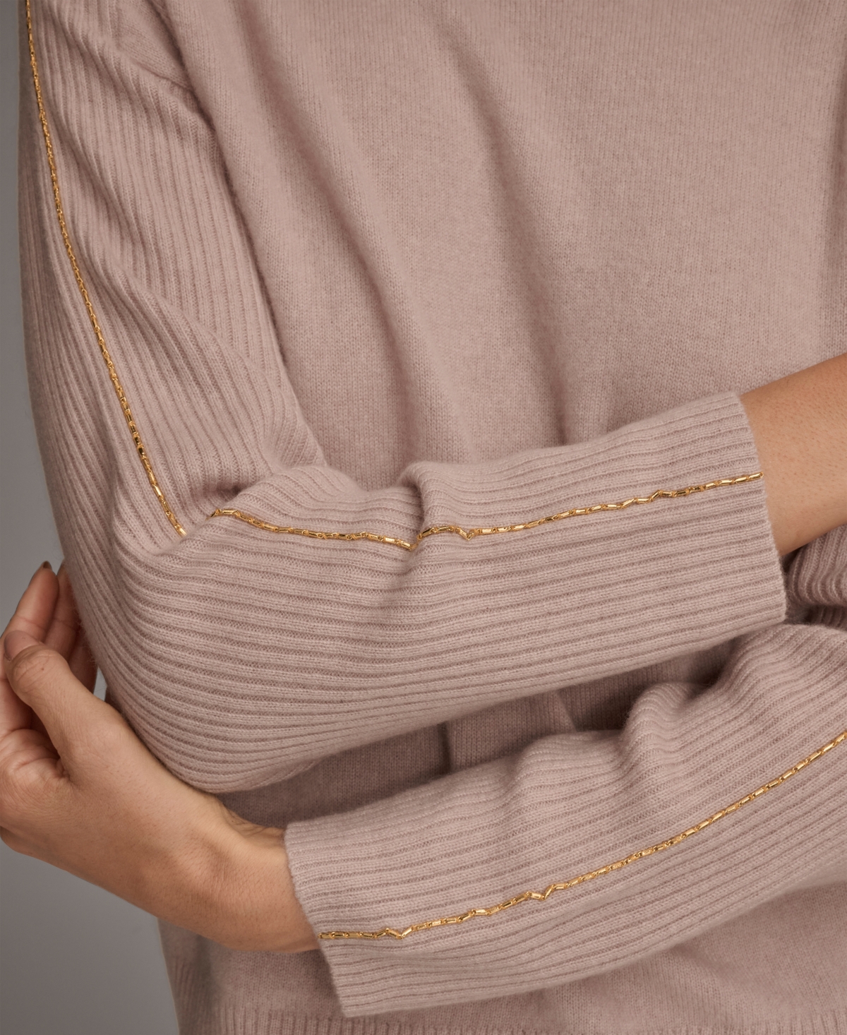 Donna Karan New York Women's Mock Neck Cashmere Sweater