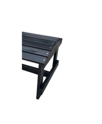 Black Adirondack Pine Ottoman
