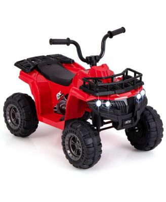 Kids Ride On Electric ATV 6V 4-Wheeler Quad Car with One-Button Start Tread Tires