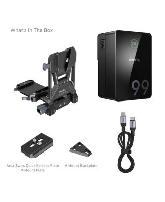 VB99 Pro Mini Rechargeable V-Mount Battery with Foldable Battery Plate