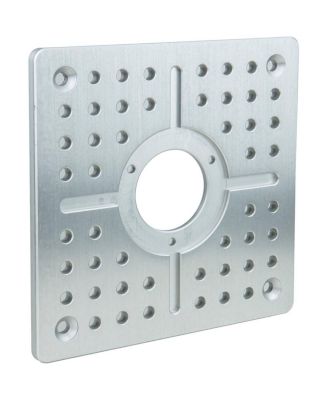 10x10x1/2" Mitchell Cheese Plate with 3/8" Holes