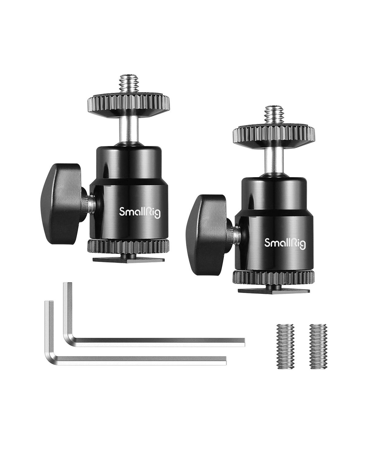 SmallRig 1/4" Camera Hot Shoe Mount with Additional 1/4" Screw, 2-Pack - Black
