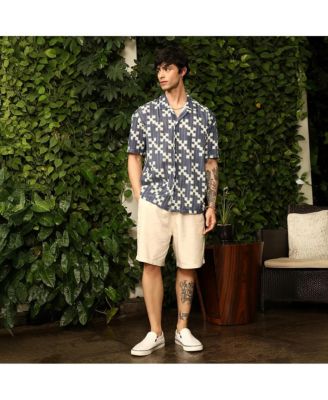 Men's Dice Mesh Oversized Shirt