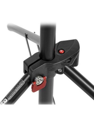 – 107" Air Cushioned, Aluminum, 3-Sections, 2 Risers, Black – Light Stand