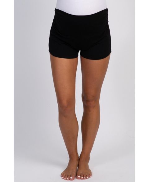 Женские шорты Pinkblush Heather Grey Ruched Side Lounge Shorts, цвет: Чёрный