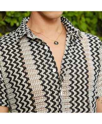 Men's Zigzag-Knit Shirt