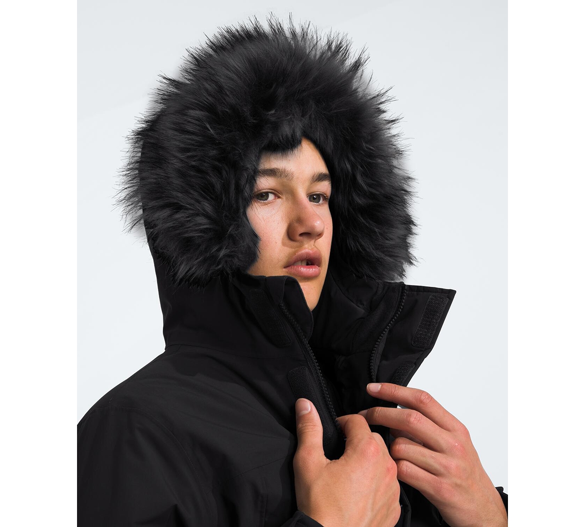 The North Face Big Kids Mcmurdo Hooded Jacket In Black