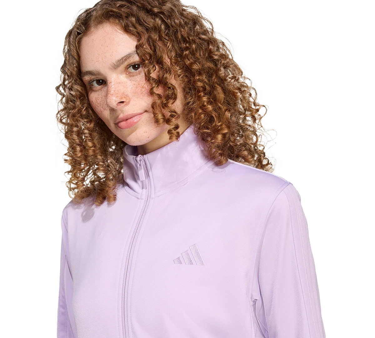 Adidas Originals Women's 3-stripe Tricot Track Jacket, Xs-4x In Purple