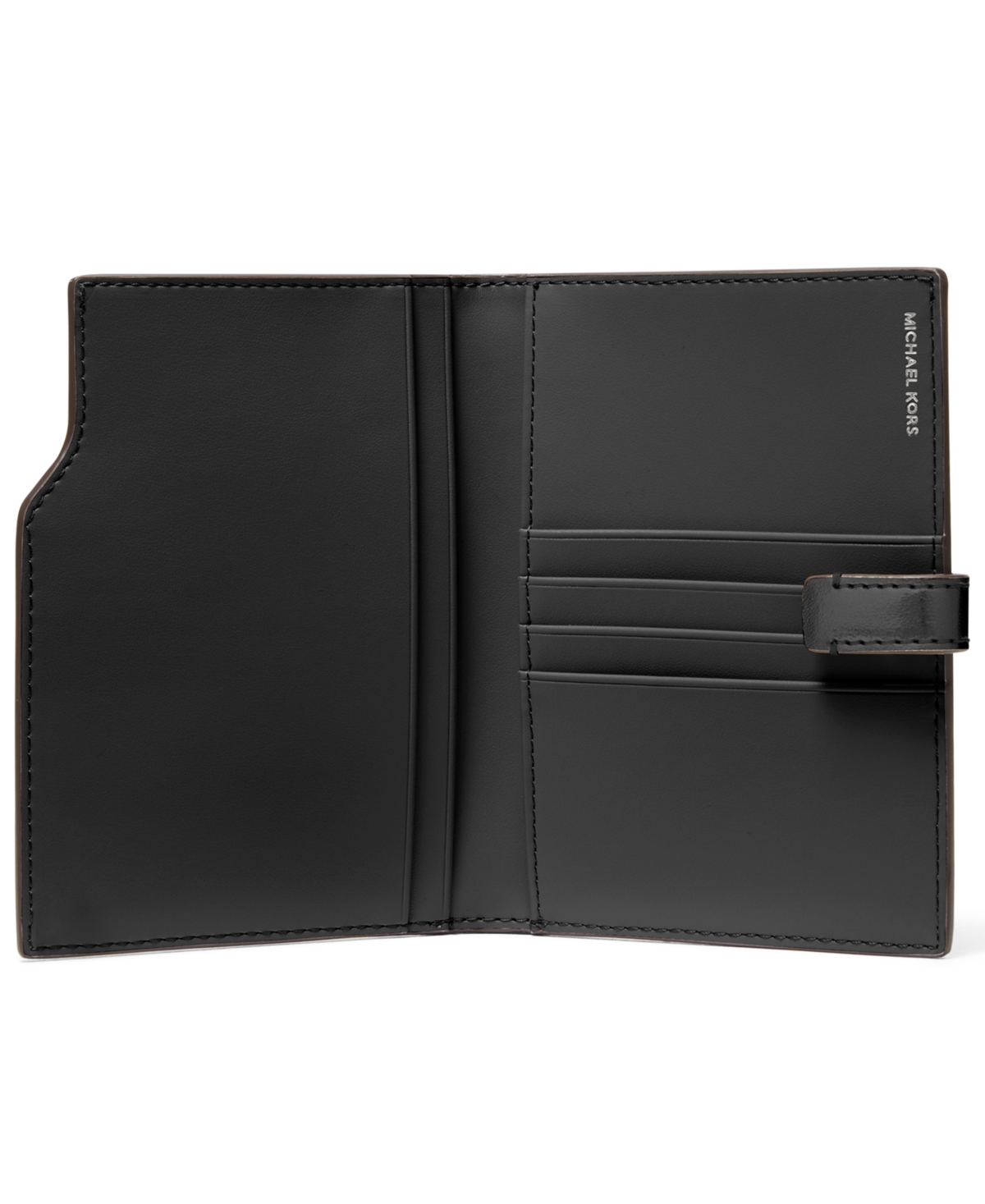 Michael Kors Jet Set Passport Wallet With Luggage Tag In Gray