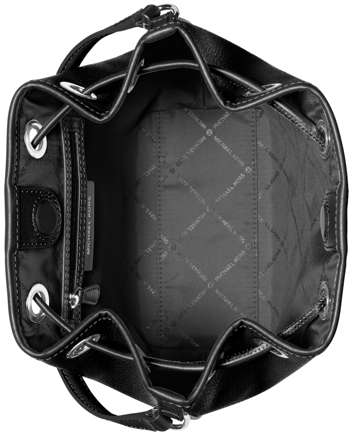 Michael Kors Women's Avery Bucket Messenger Handbag In Black
