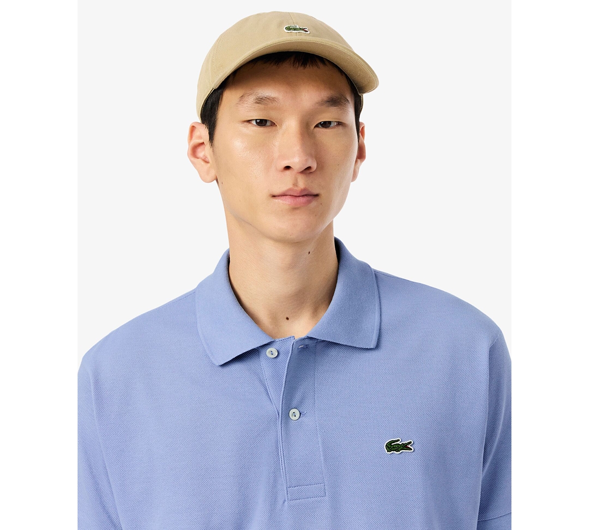 Lacoste Men's Regular Fit Soft Touch Short Sleeve Polo Shirt In Blue
