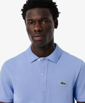 Men's Slim Fit Short Sleeve Ribbed Polo Shirt