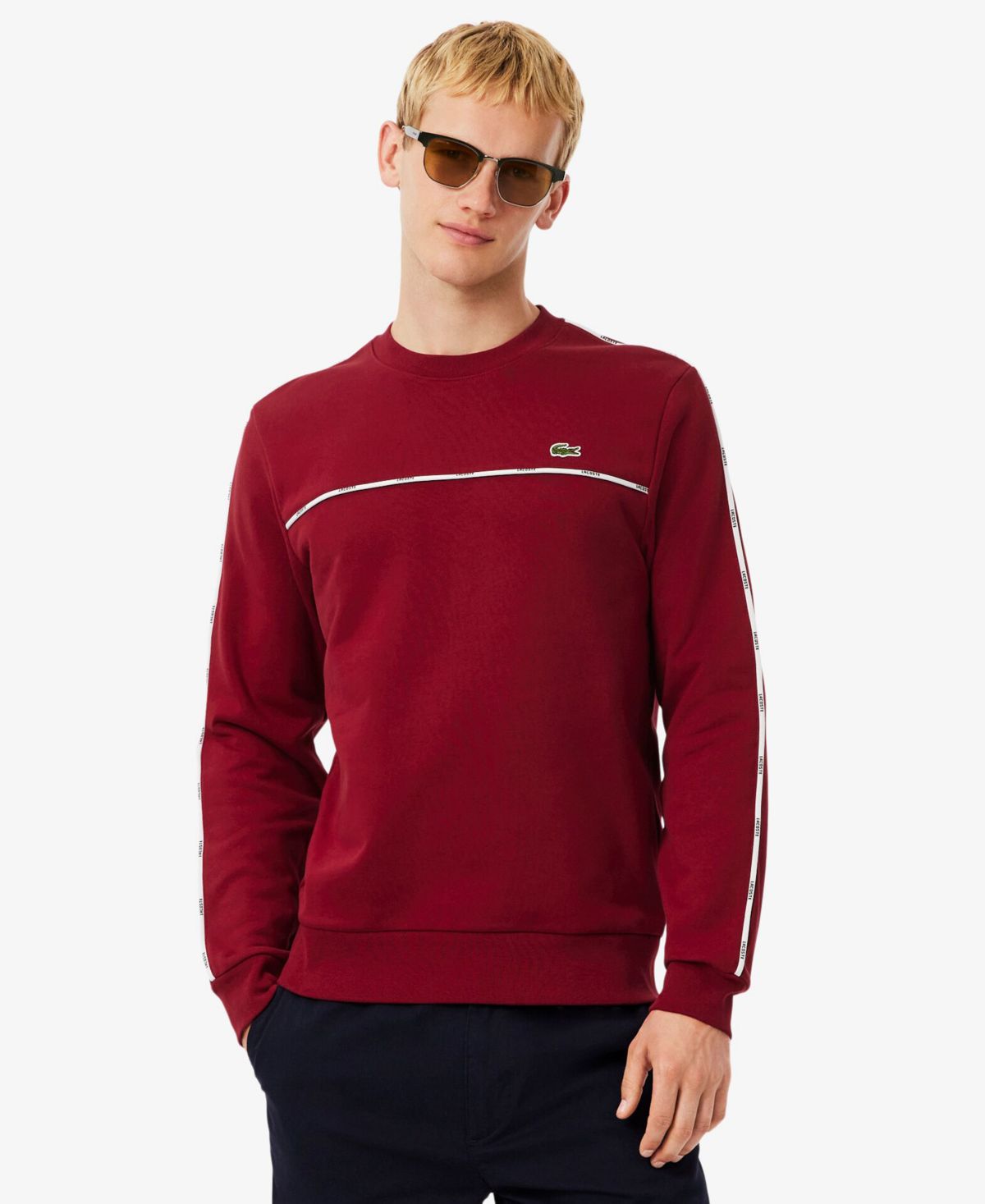 Мужская толстовка с длинным рукавом, отделанная логотипом