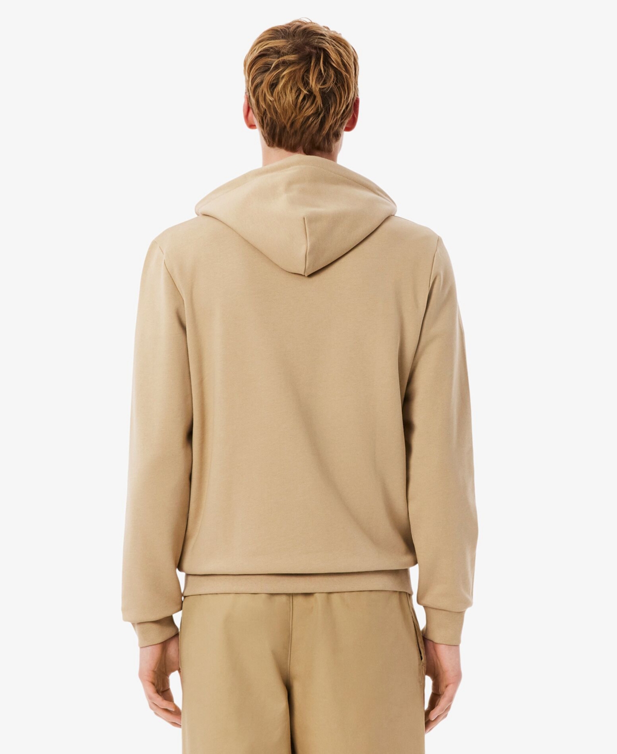 Lacoste Men's Zipped Hoodie Sweatshirt In Brown