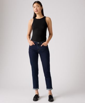 Levi's - New Boyfriend Distressed Tapered-Leg Jeans