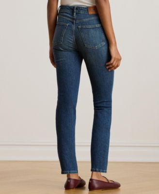 Women's High-Rise Straight Ankle Jeans
