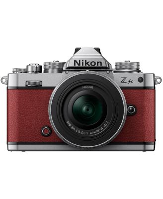 Z fc DX-Format Mirrorless Camera with NIKKOR Z DX 16-50mm f/3.5-6.3 VR Lens, Crimson Red,Candisk PRO 64GB, Octopus Tripod, Pro Optic Filter