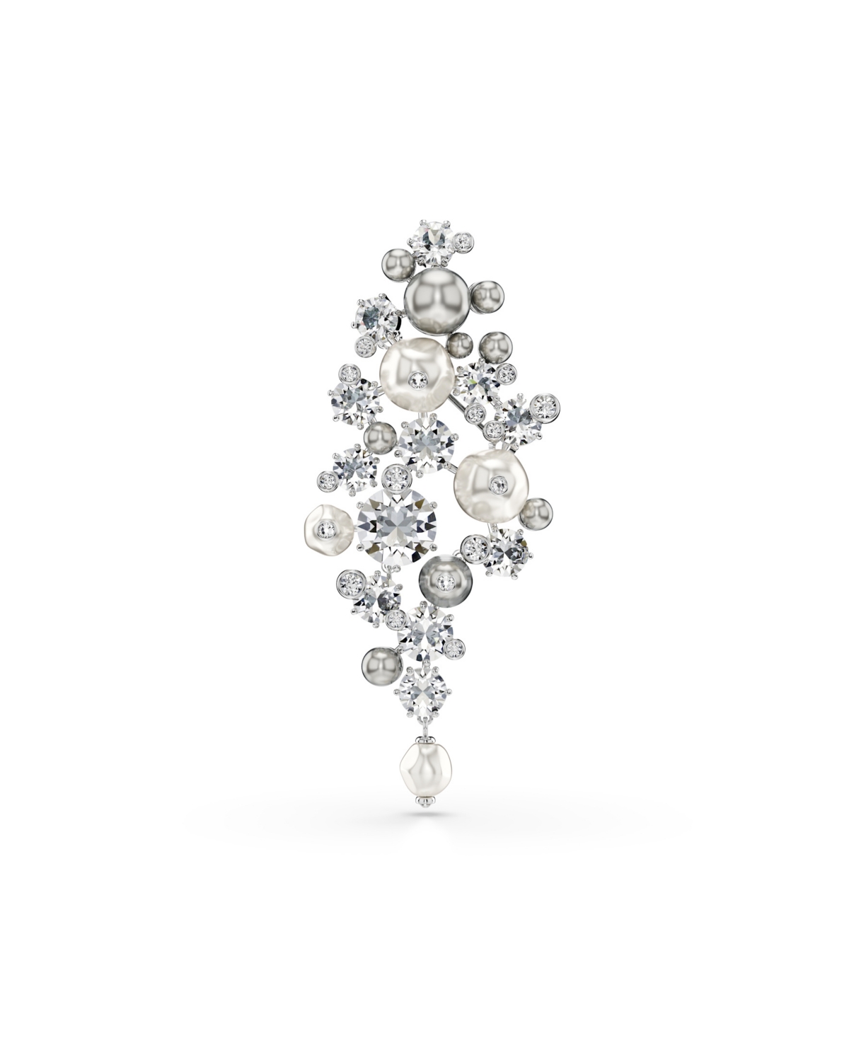 Swarovski Constella Rhodium Plated Brooch