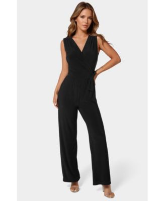 Women's Jersey Wrap Tie Jumpsuit