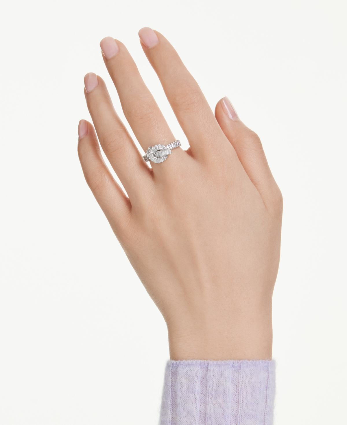 Swarovski Matrix White Rhodium Plated Ring