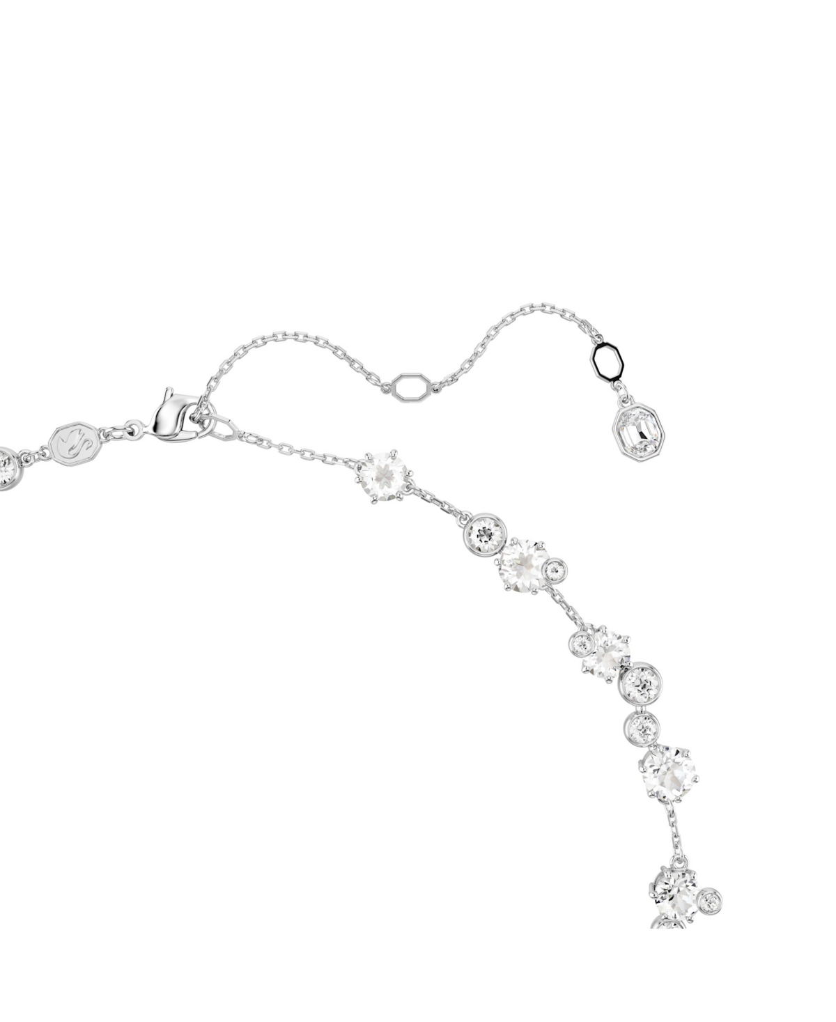 Swarovski Constella Rhodium Plated Necklace In White