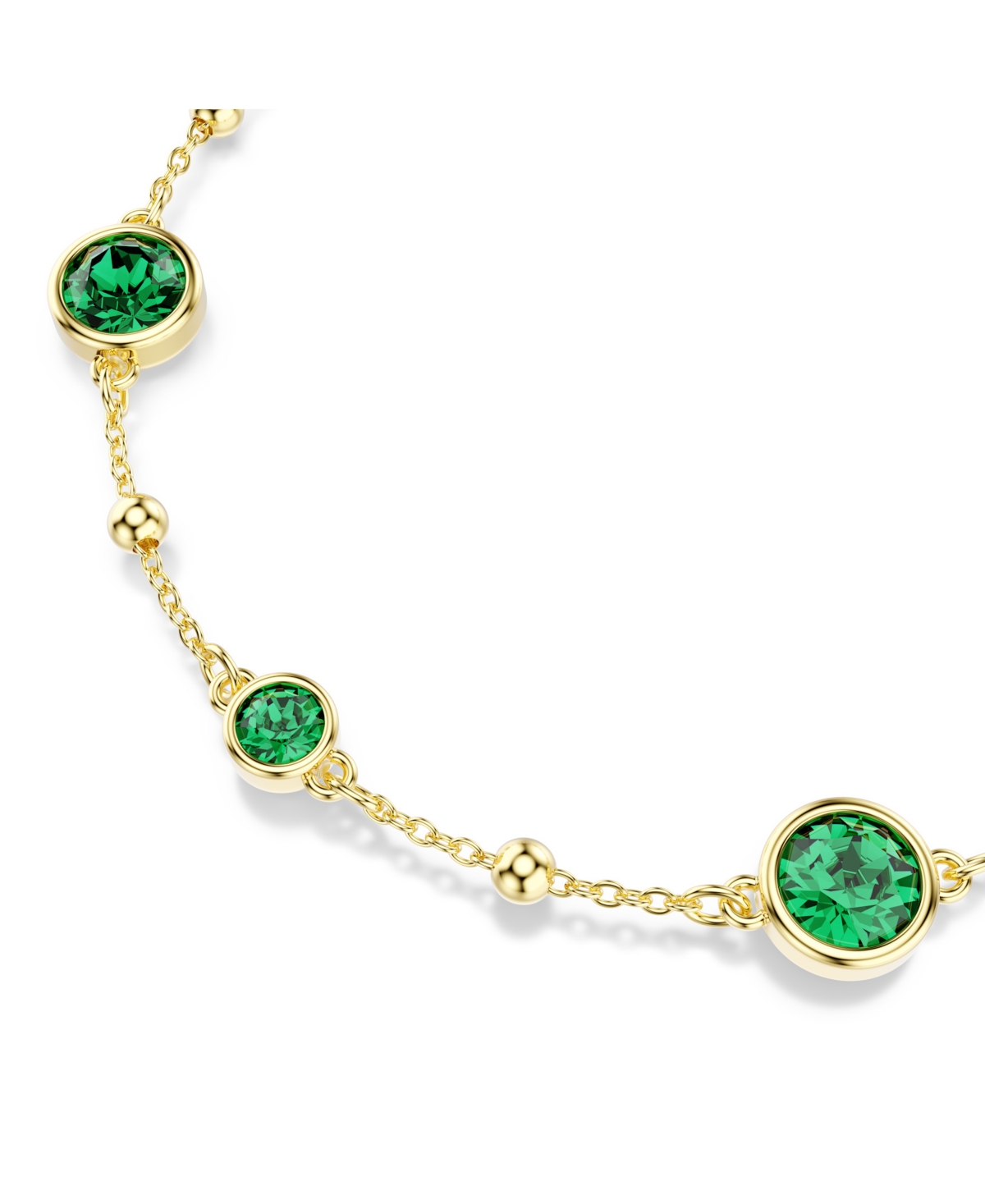 Swarovski Swaroski Imber Gold-tone Plated Bracelet In Green
