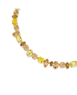 Gema Gold-Tone Plated Tennis Necklace