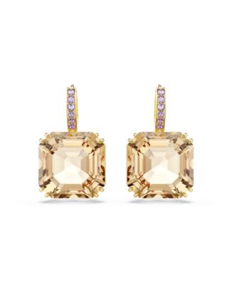 Millenia Gold-Tone Plated Drop Earrings