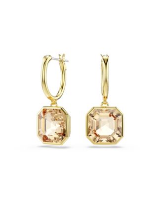 Millenia  Gold-Tone Plated Drop Earrings