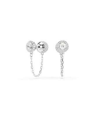 Una Angelic Rhodium Plated Drop Earrings