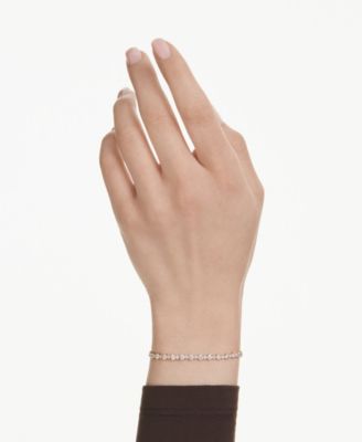 Swaroski Matrix Gold-Tone Plated Tennis Bracelet