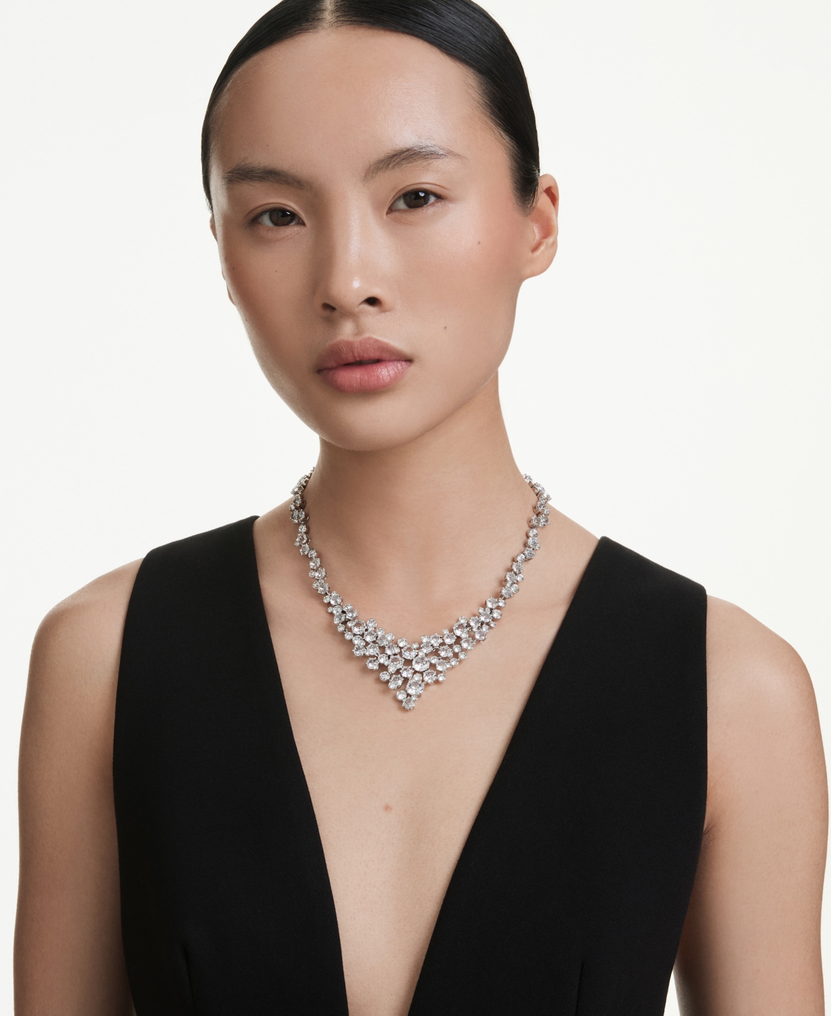 Swarovski Constella Rhodium Plated Necklace