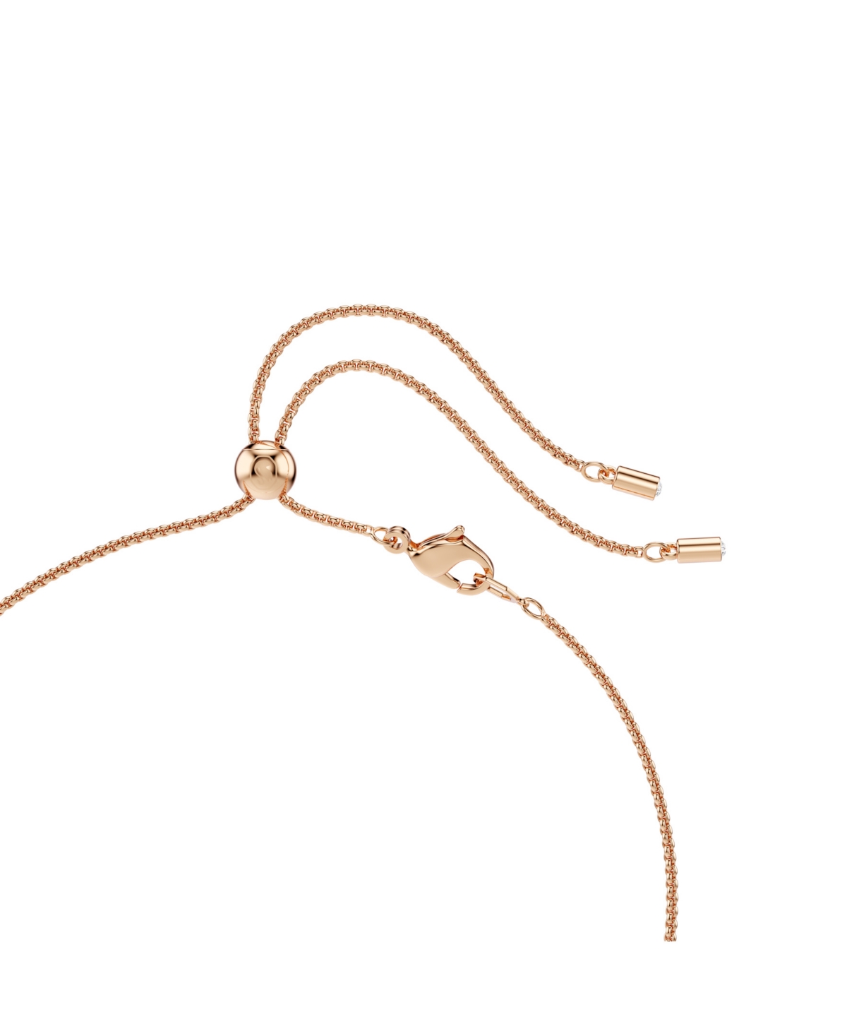 Swarovski Constella Crystal Pearl Round Cut Pendant Necklace In Gold