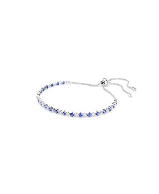 Swaroski Matrix Rhodium Plated Tennis Bracelet