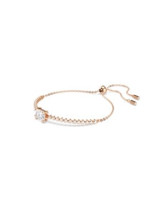 Swaroski Matrix Metal-tone Plated Tennis Bracelet
