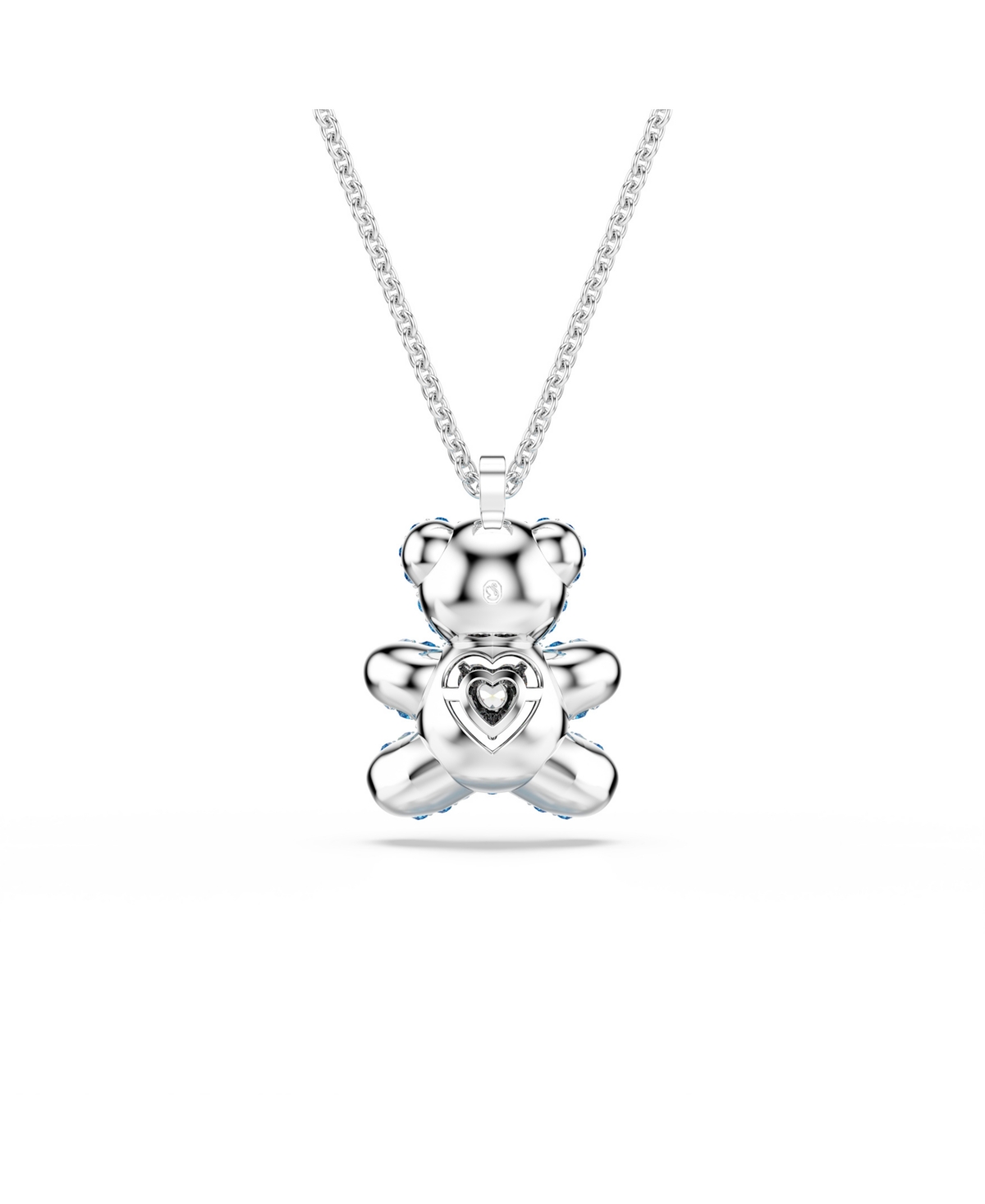 Swarovski Teddy Rhodium Plated Pendant Necklace