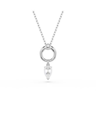 Mesmera Rhodium Plated Pendant Necklace