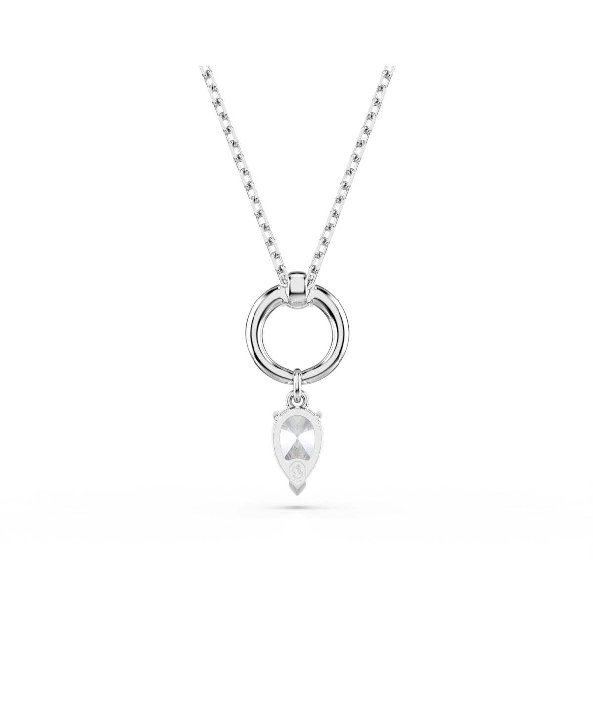 Swarovski Mesmera Rhodium Plated Pendant Necklace In Silver