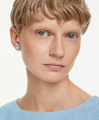 Magic  Rhodium Plated Stud Earrings