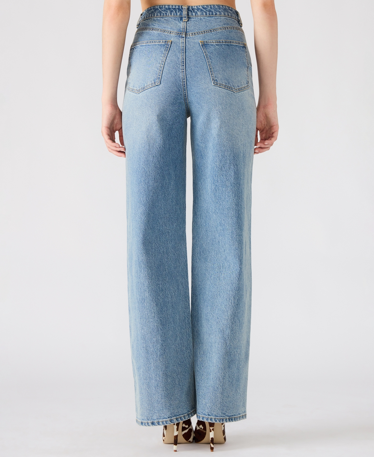 Steve Madden Women's Geraldine Boot-cut Jeans In Blue