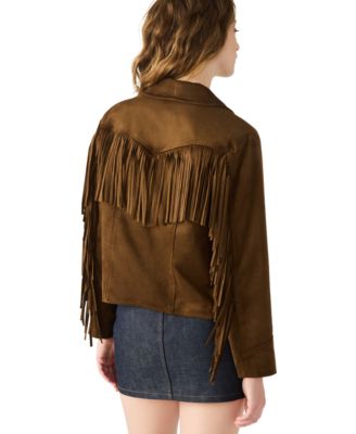 Women's Faux Suede Dallas Collared Jacket